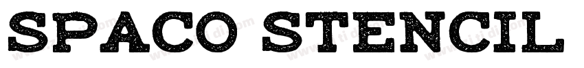 Spaco Stencil SC Bol字体转换
